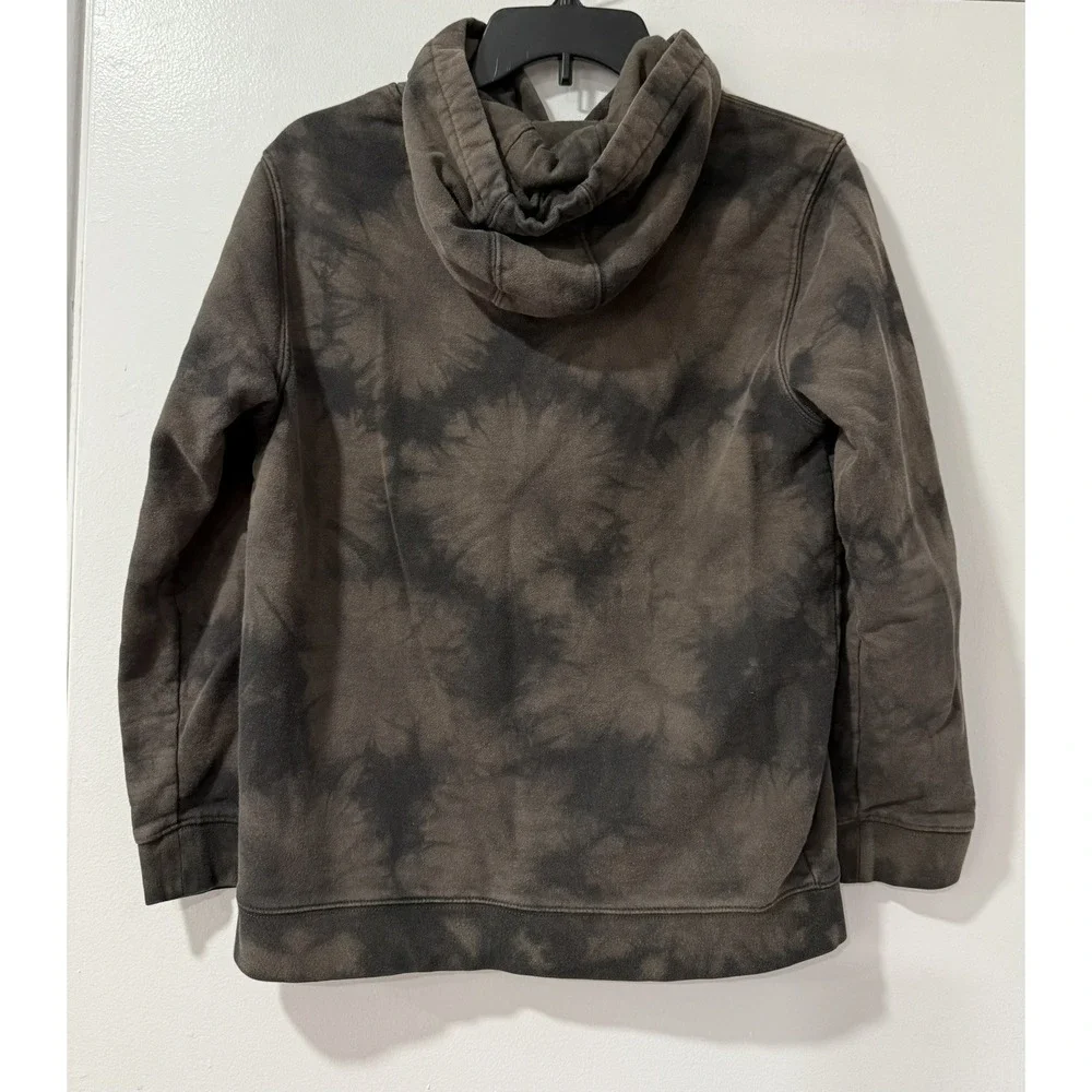 Vans Charcoal Tie-Dye Hoodie with Bear Design, YOUTH Large